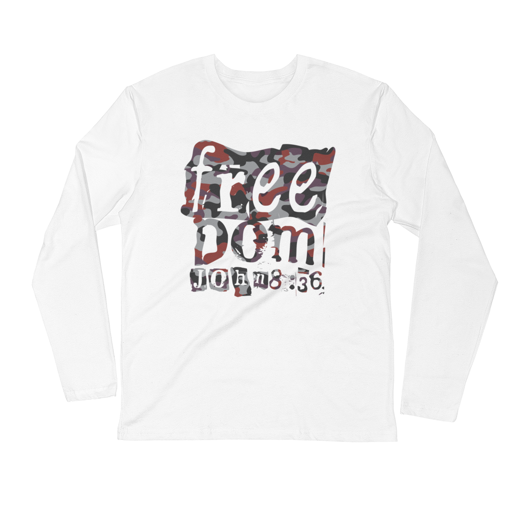 Freedom - Maroon Camo - Long Sleeve T-shirt (2 colors)
