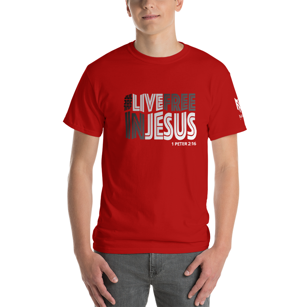 #LIVEFREEINJESUS - Mavrix (5X) T-Shirt (4 colors)