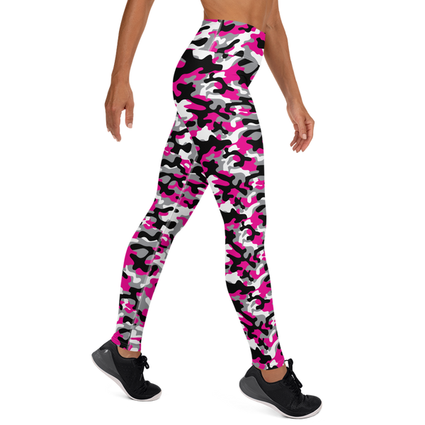 Pink/Black Camo Yoga Leggings