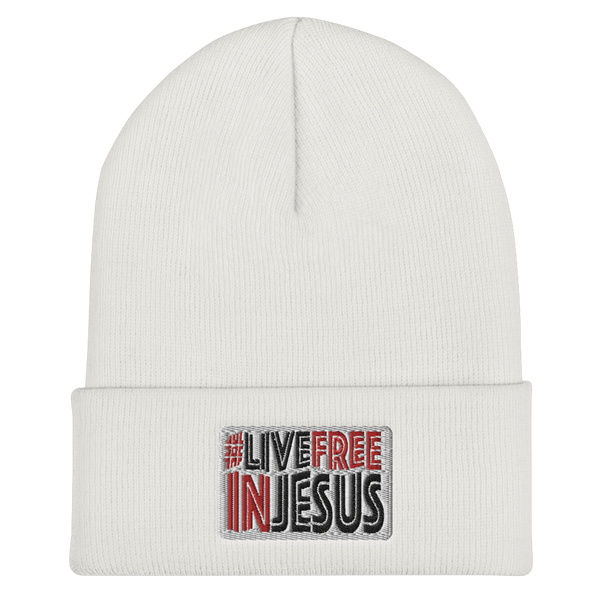 #LiveFreeInJesus Beanie (4 colors)