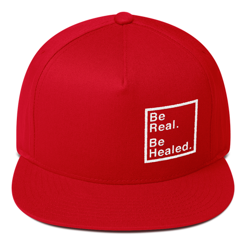 Be Real. Be Healed. Flat Front Snapback (4 colors)