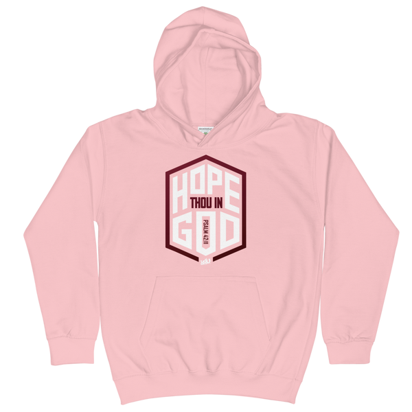 Hope Thou In God - Youth Hoodie (4 colors)
