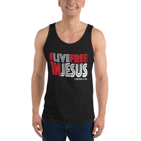 #LIVEFREEINJESUS Tank (4 colors)