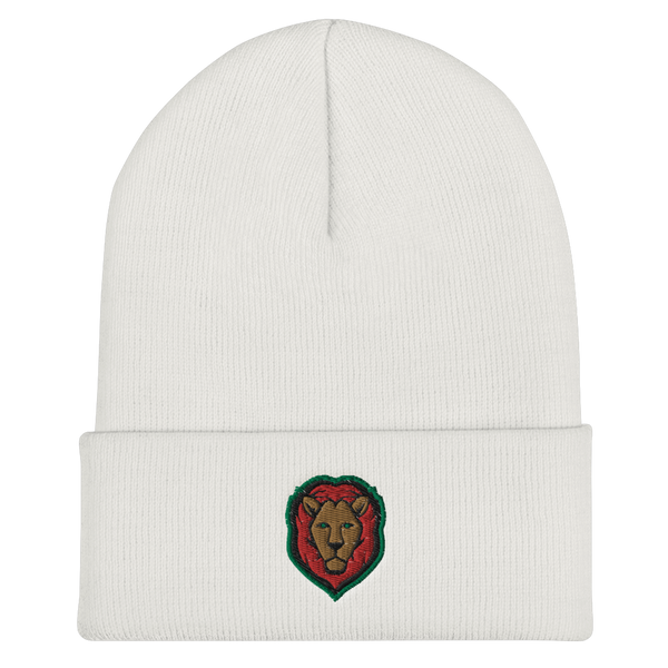Lion - Red/Black/Green Cuffed Beanie (3 colors)