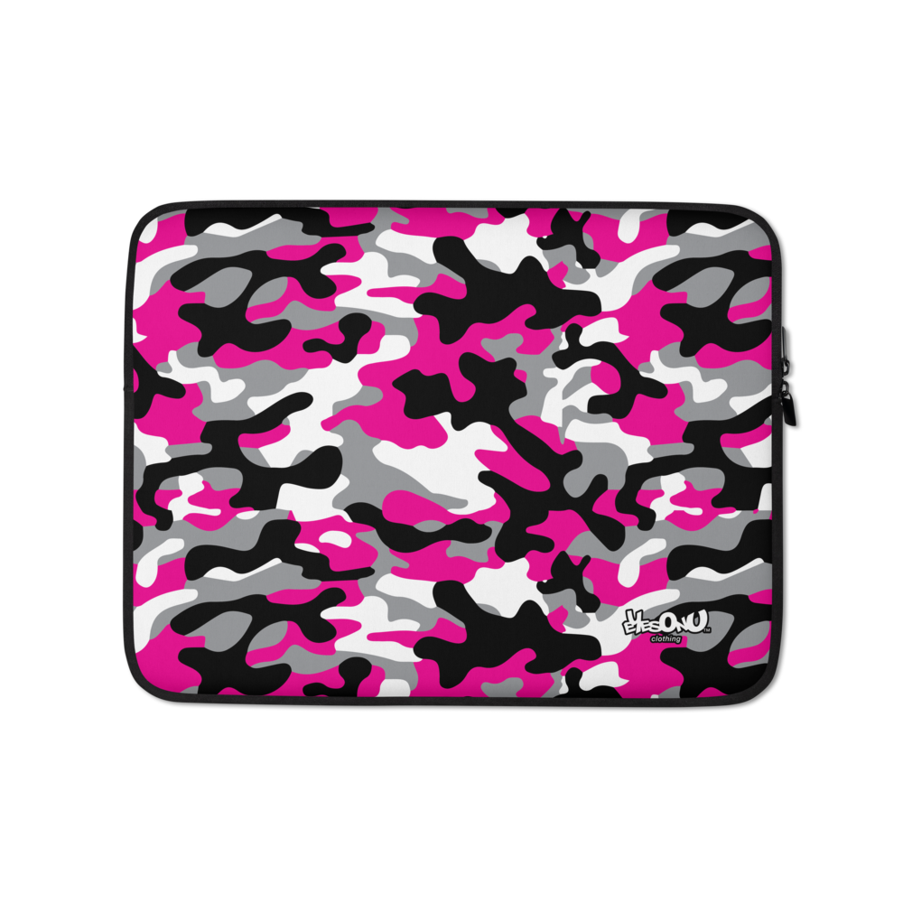 Pink/Black Camo Laptop Sleeve