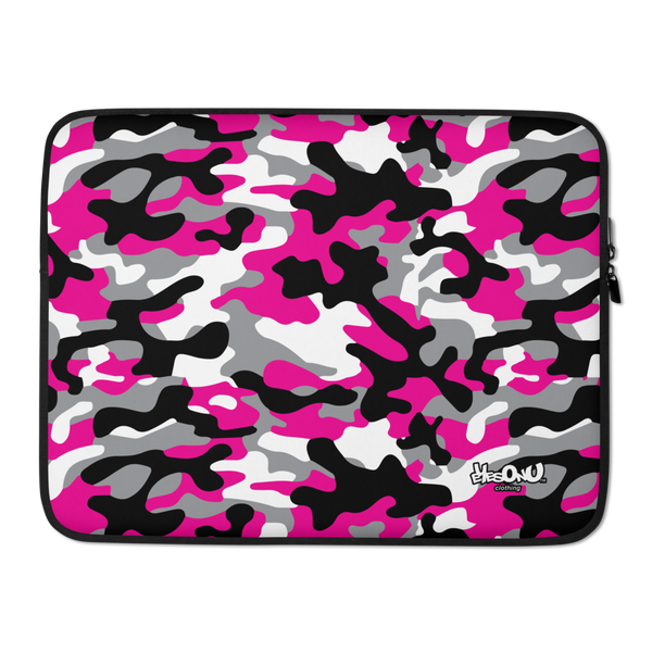 Pink/Black Camo Laptop Sleeve