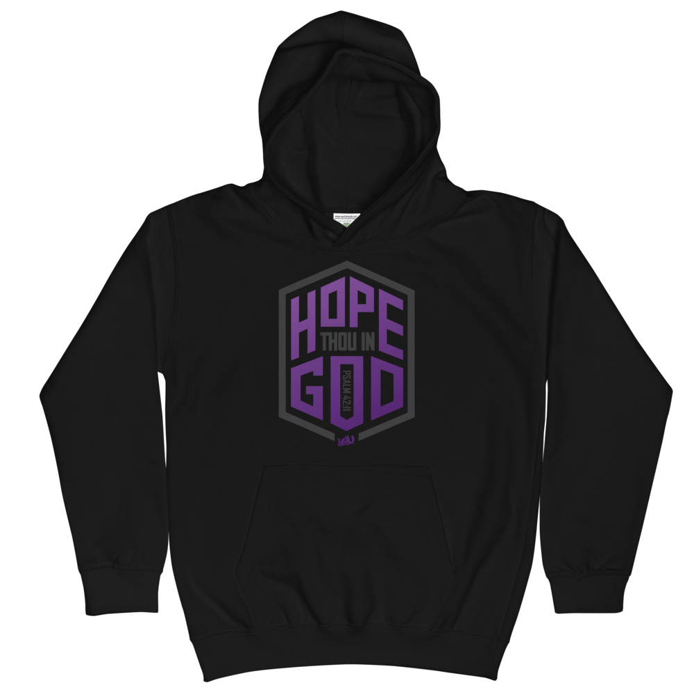 Hope Thou In God - Youth Hoodie (4 colors)