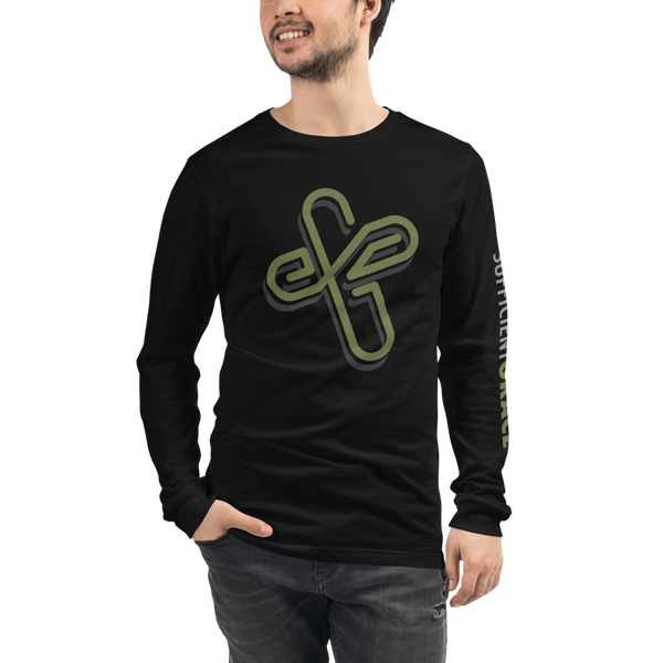 Sufficient Grace Cross - Long Sleeve Tee (2 colors)
