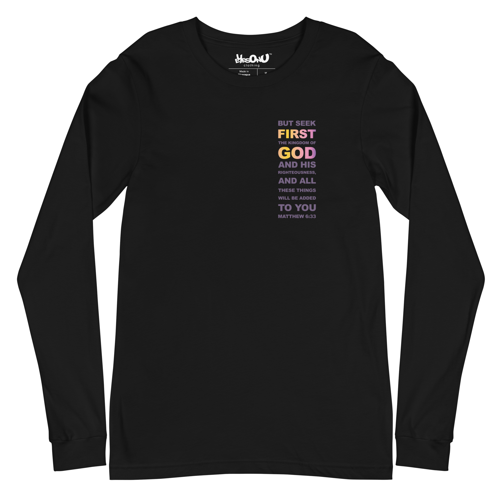 Put God First Long Sleeve Tee (4 colors)