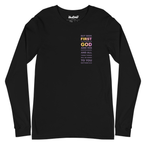Put God First Long Sleeve Tee (4 colors)