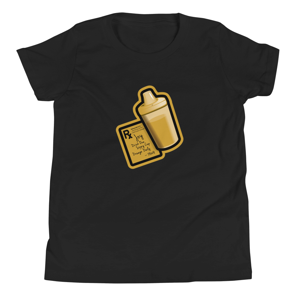 Sippy Cup (Jace Edition) - Youth T-Shirt (black/gold)