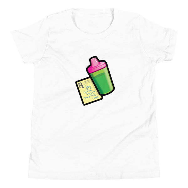 i_Glow_ Rx - Sippy Cup - Youth T-Shirt (2 colors)