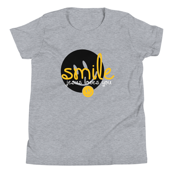 Smile Jesus Loves You T-shirt - Youth (4 colors)