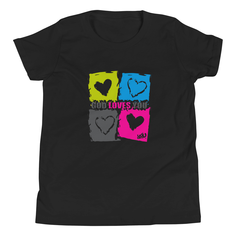 God Loves You T-Shirt - Youth (3 colors)