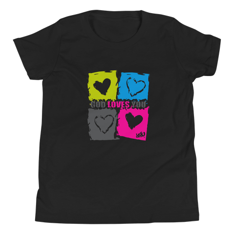 God Loves You T-Shirt - Youth (3 colors)
