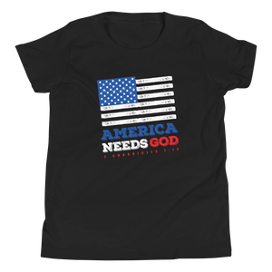America Needs God T-Shirt - Youth (2 colors)