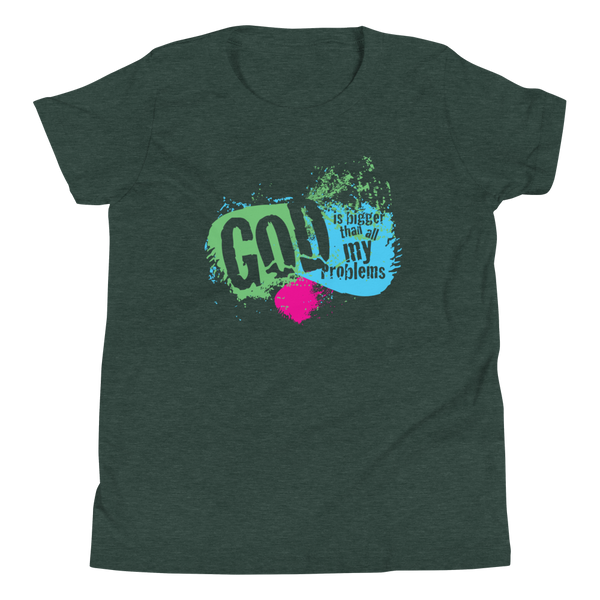 God is Bigger Than All My Problems T-Shirt - Youth (5 colors)